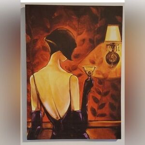Martini Girl 🍸 Art on Canvas | 28”H x 20”W x 1”D